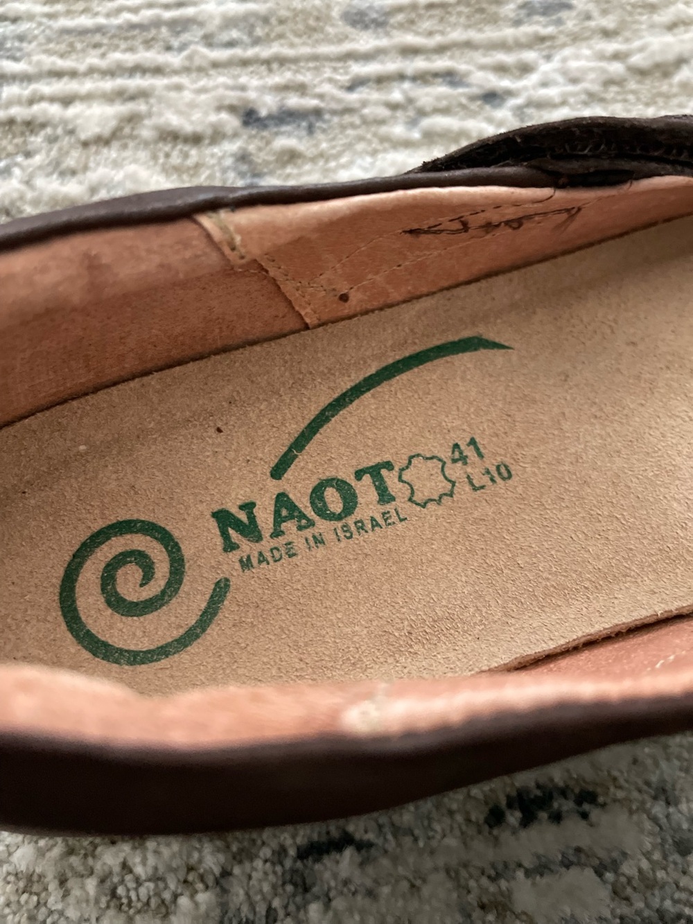 NEW Naot Kirey Mary Jane Flats Brown Leather Comfort Arch Support size 10 - Picture 4 of 6